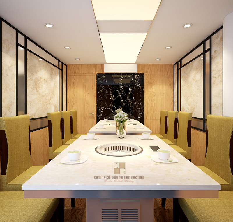 Thiết kế nội thất nhà hàng Isteam sang trọng (Phần 2) - H8